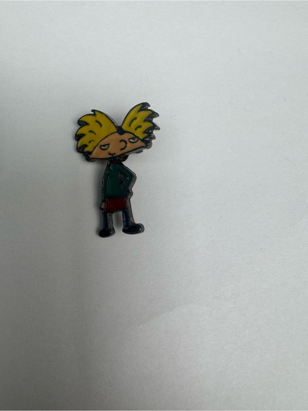 Hey Arnold! Nickelodeon character pin missing back piece
